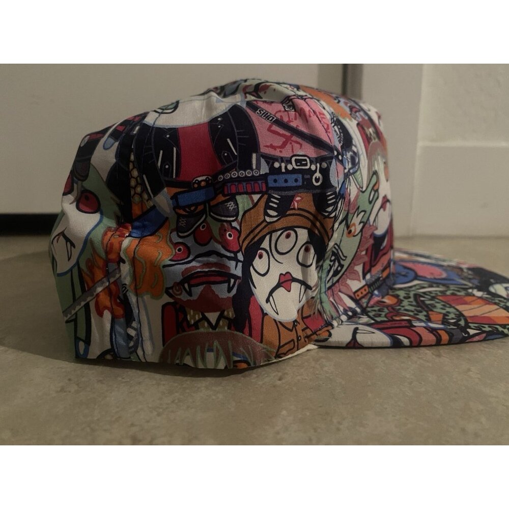 (2) The Monsters Style SnapBack Hat Cap Neon Print Anime Kasing Lung Pop Mart - Picture 3 of 11